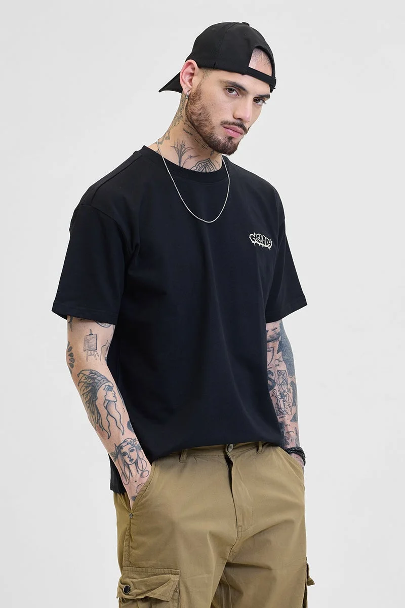 SNITCH Morten Jazz Black Oversized T-Shirt
